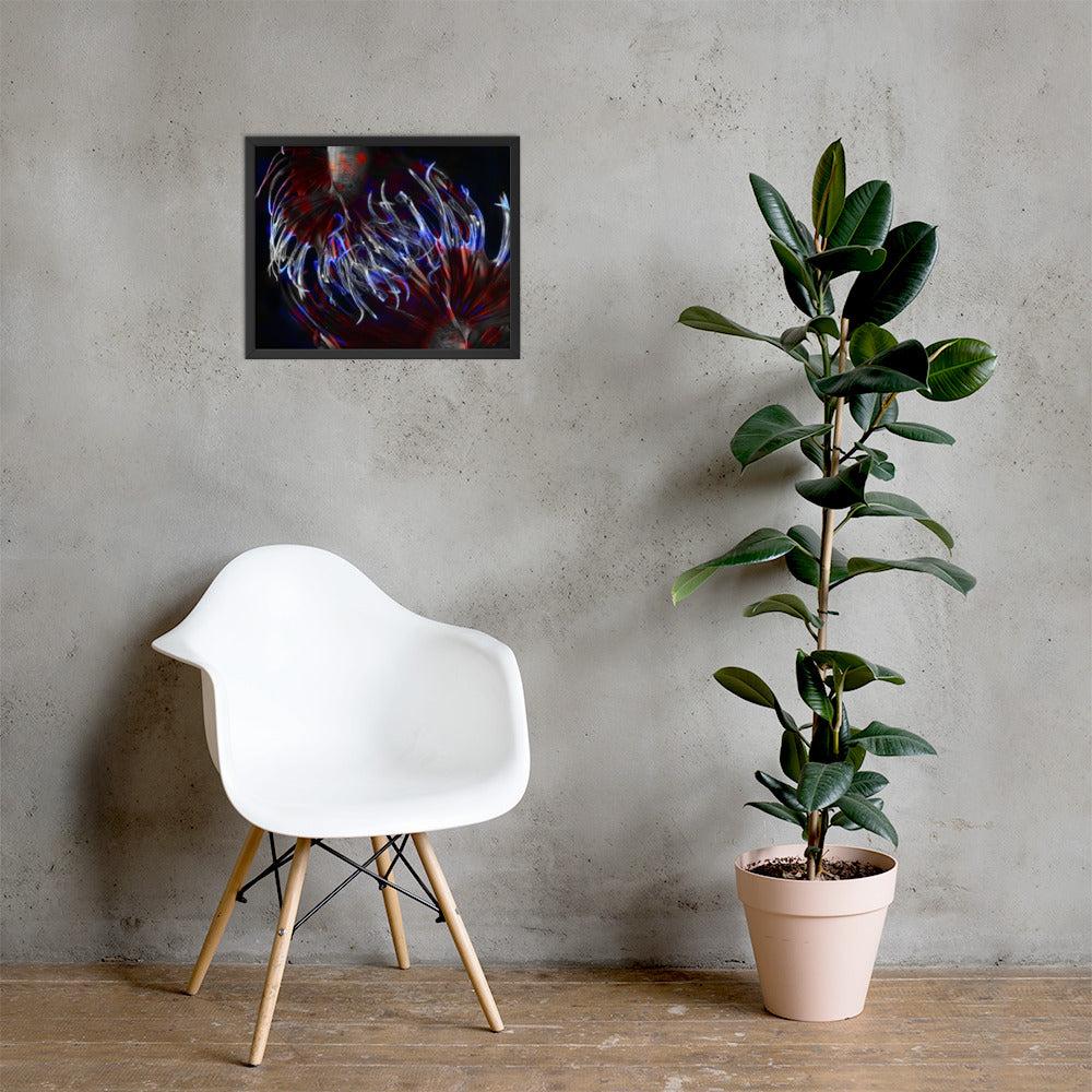 Because every fish wants to be a shark. Premium framed art print.