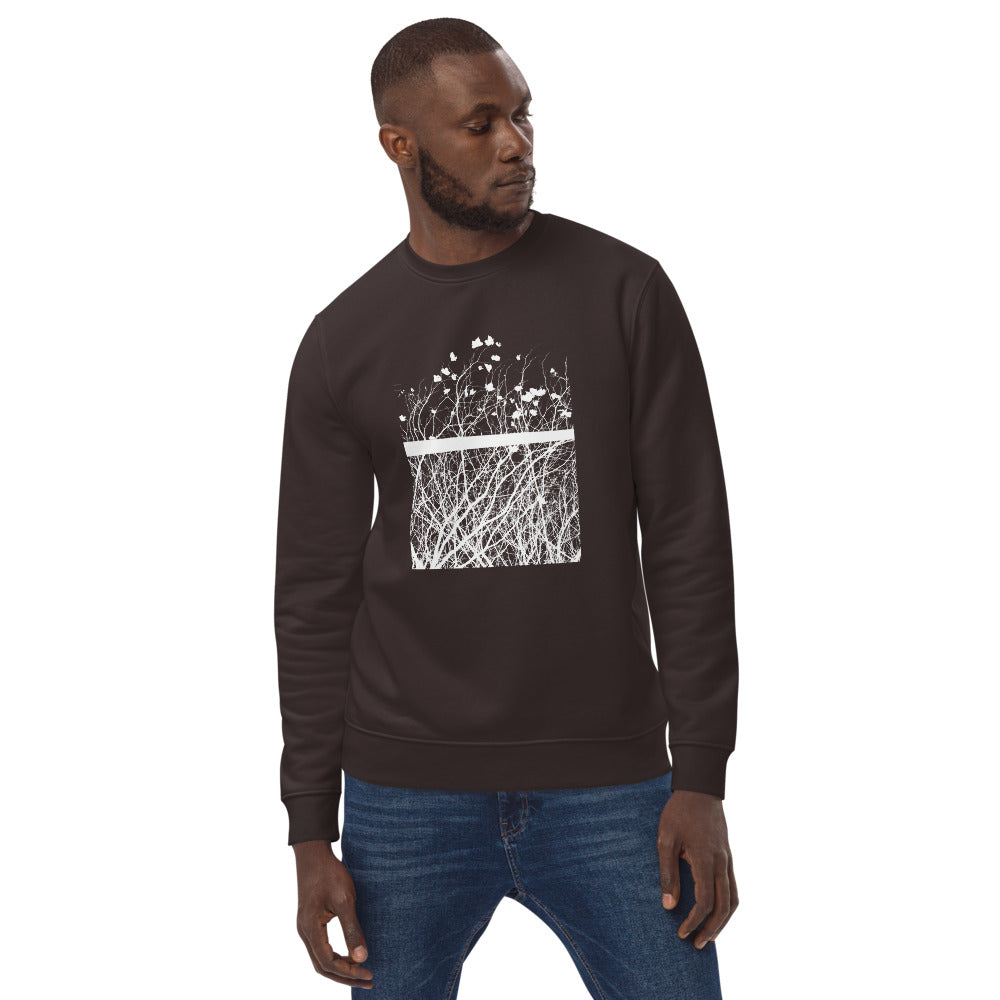 Outside the fence. Men eco sweatshirt.